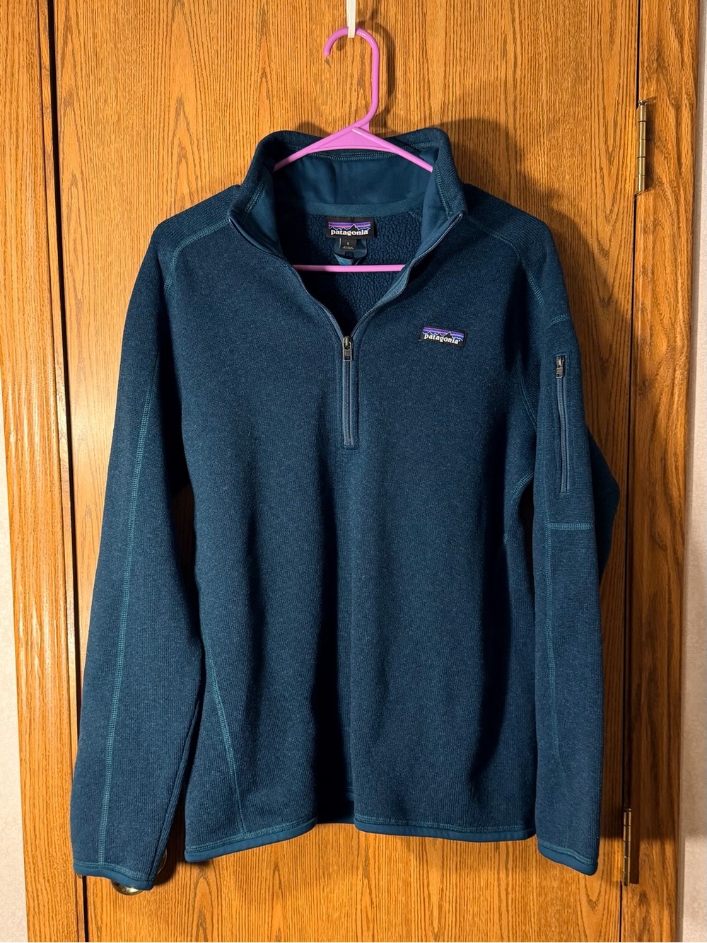 Patagonia Men's Deep Teal Half-Zip Fleece Pullover